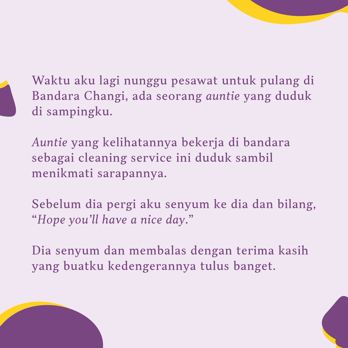 catchmeupco's tweet photo. Today’s #AngelStories ngingetin kita buat menghargai orang-orang di sekitar kita, and don’t forget to say thank you to them  🤗🤗⁣ https://t.co/mEjrLS5EvS