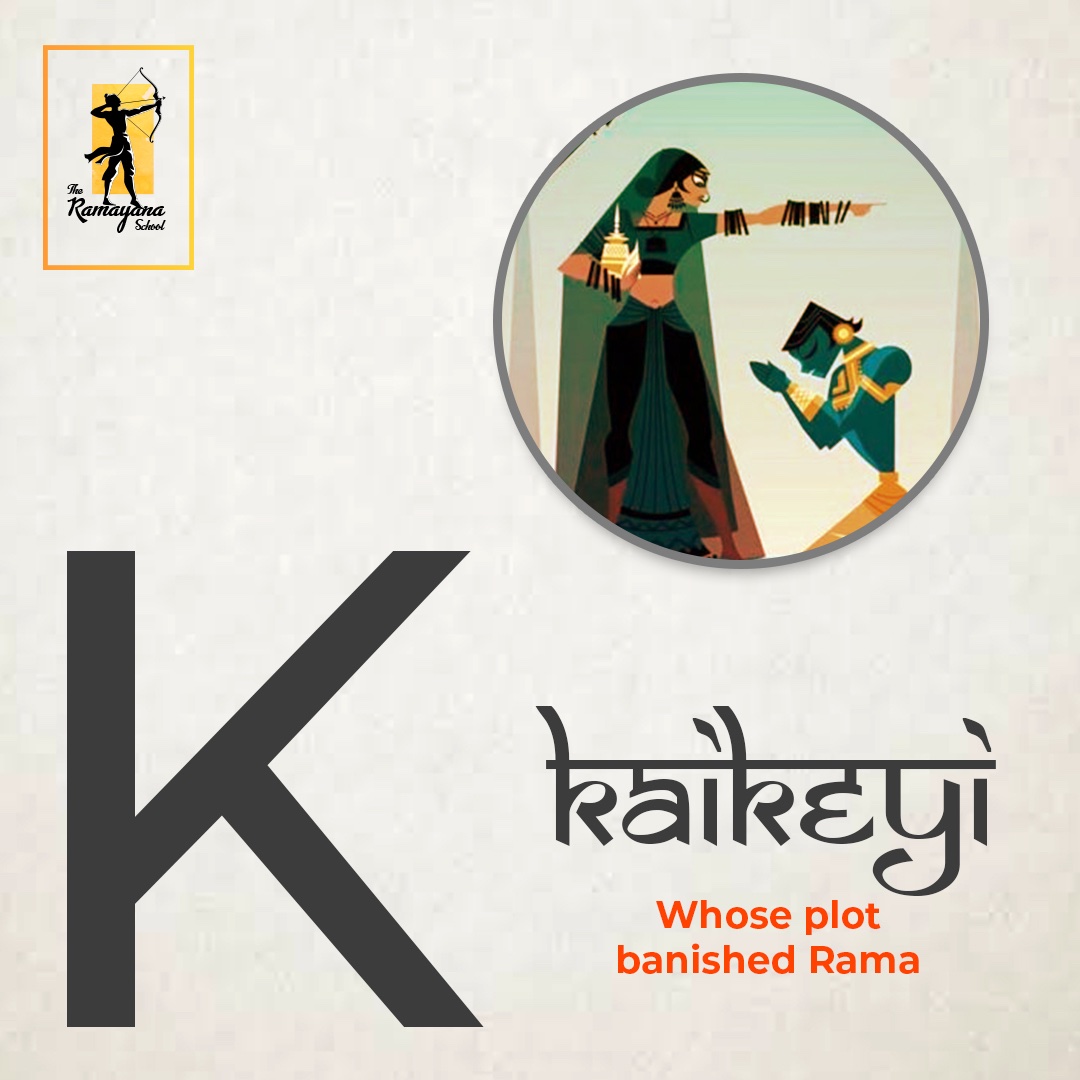 Teach kids ABCD, the Ramayana Way !Now K is not only for Kite, K is also for KaikeyiSource: @RamayanaSchool  #Ramnavmi  #राम_नवमी  #HappyRamNavami