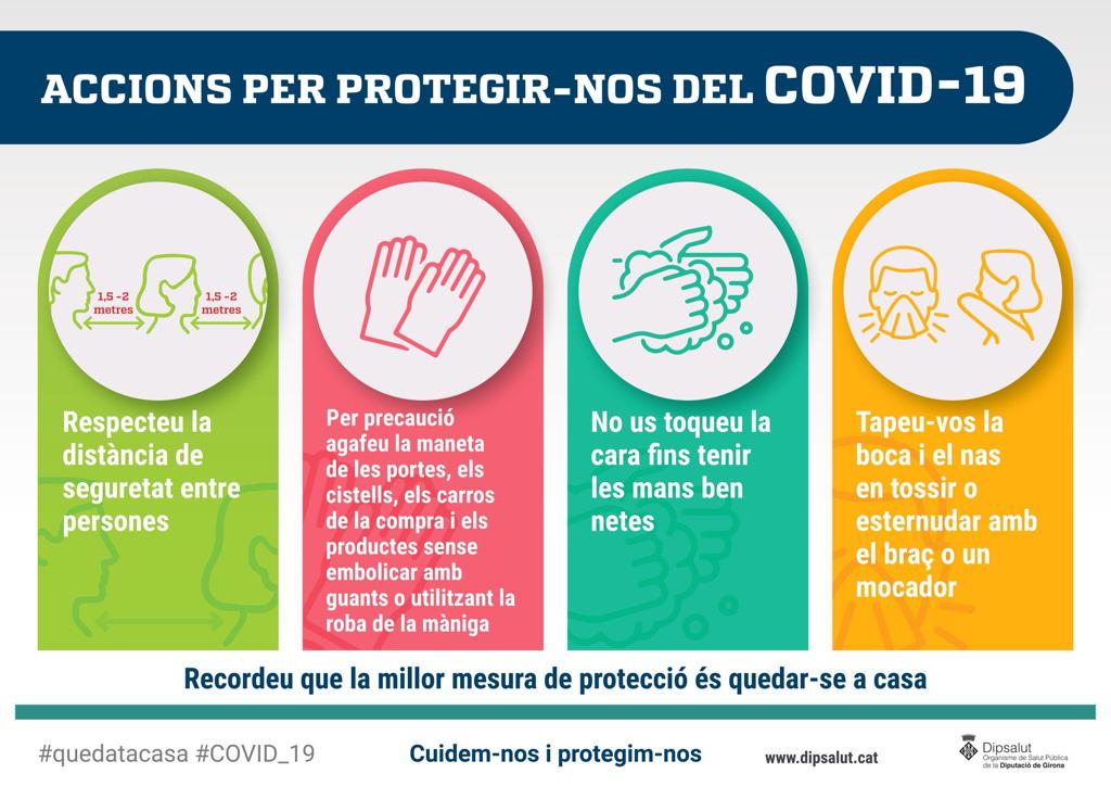 Olotuit's tweet photo. #Coronavirus | 📑 @salutcat i @Dipsalut han elaborat una #guia per a la desinfecció d'espais públics i #infografies per als comerços que segueixen oberts, amb normes bàsiques d'autoprotecció per als clients. 

👉 https://t.co/pMrLjIQzCI

#Dipsalut #Olot #LaGarrotxaACasa https://t.co/E0bDdotuD4