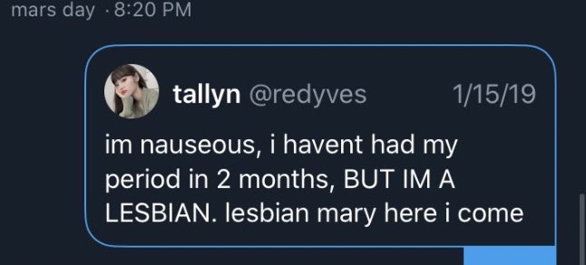 more receipts of her claiming to be a lesbian: