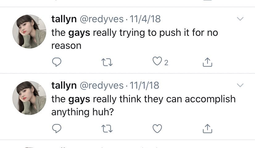 faking her sexuality really let her get away with homophobic shit huh