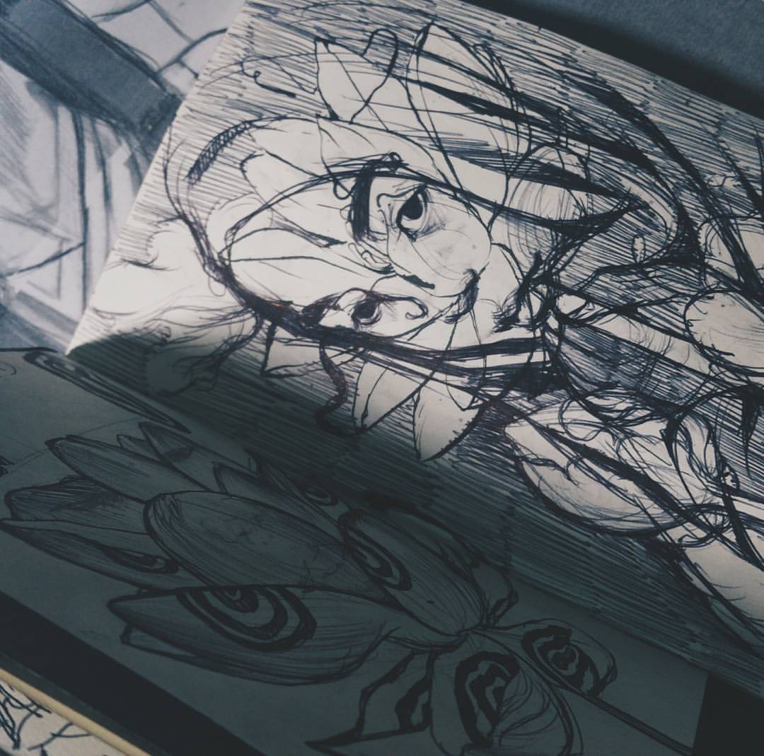 some photos of my sketchbook in 2015 