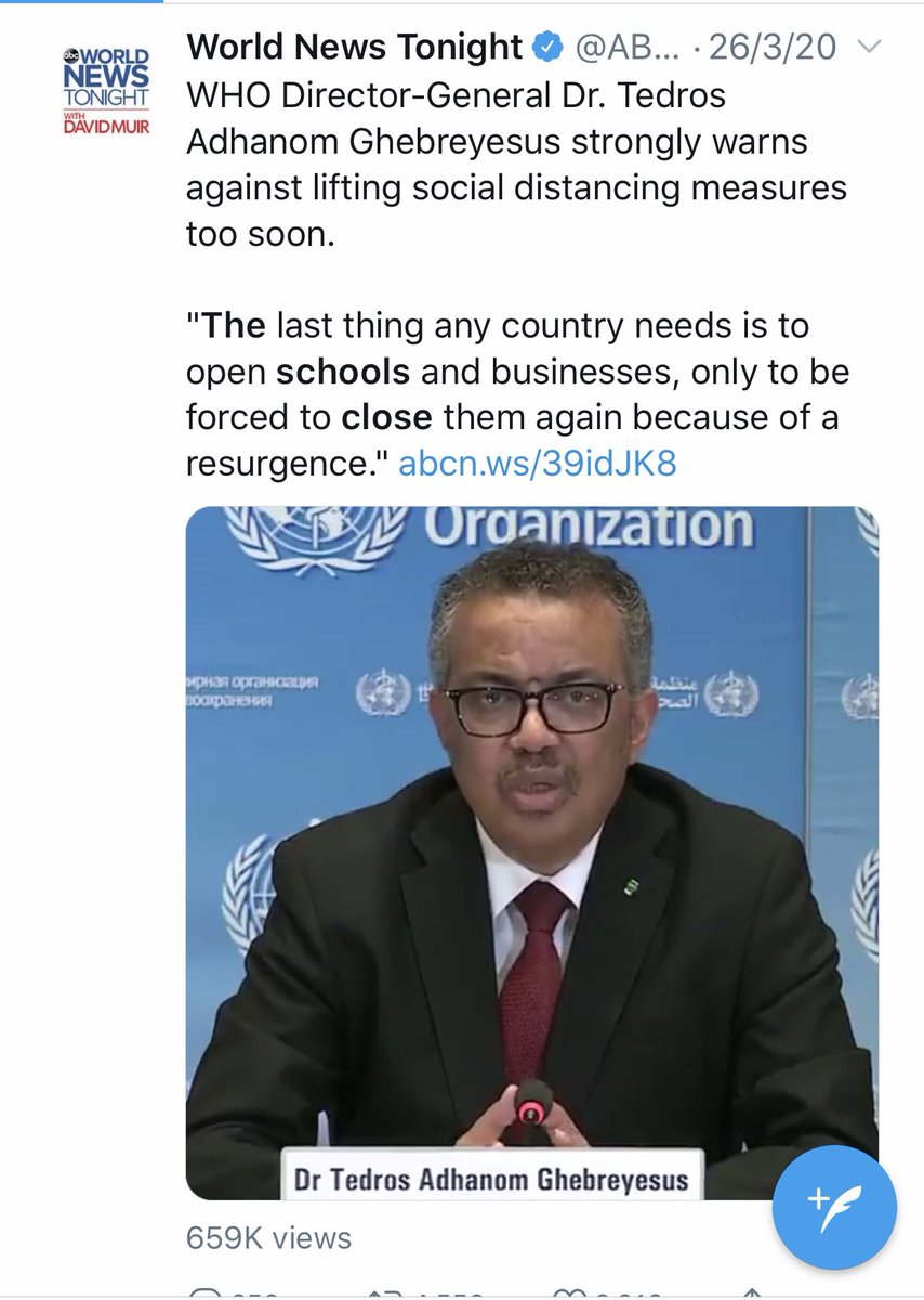 MatthewHewat's tweet photo. @TJ__OBrien The WHO reminding Morrison that he’s disregarding medical advice in regards to schools and businesses👇 https://t.co/6U2xgL0MTq