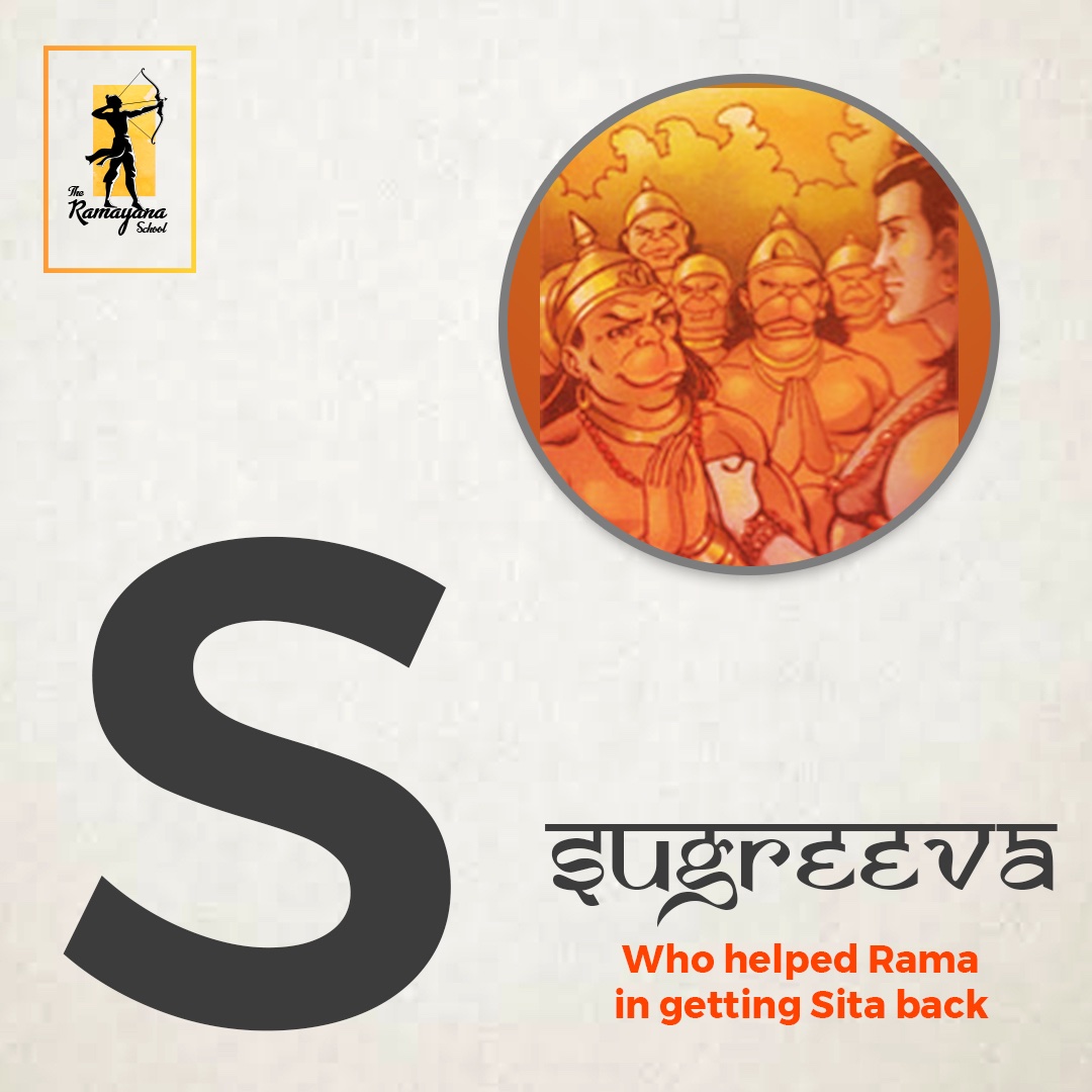 Teach kids ABCD, the Ramayana Way !Now S is not only for Snake, S is also for SugreevaSource: @RamayanaSchool  #Ramnavmi  #राम_नवमी  #HappyRamNavami