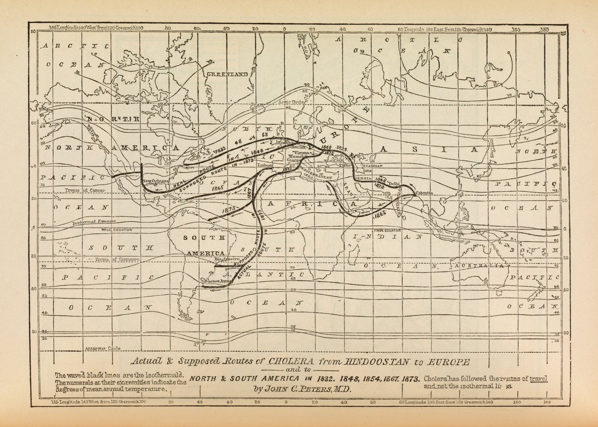 19thC Cholera from Calcutta, out to Bombay's port,then out to rest of the world on ships. Led to greatest public health intervention ever—Clean water piped into homes, shit piped out —& total redesign of cities.States make Disease; Disease makes the State  https://www.academia.edu/2436728/The_Unification_of_the_Globe_by_Disease_The_International_Sanitary_Conferences_on_Cholera_1851-1894