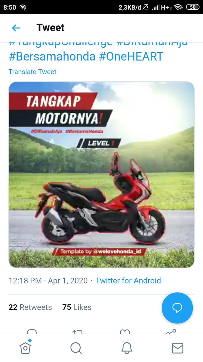 Seva86's tweet photo. @welovehonda baru buka lagi twitter ada challenge
ada hadiahnya ga nih :) https://t.co/TVfAolZrVm