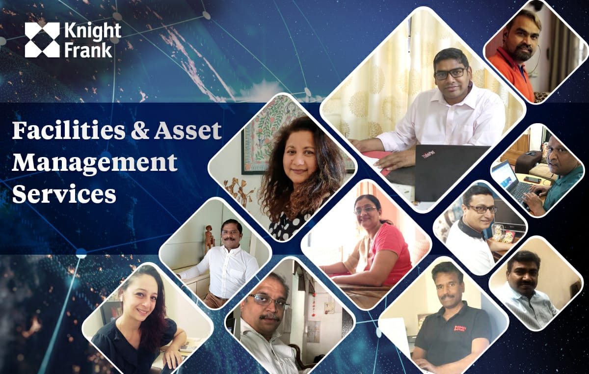 Knight Frank India, Facilities &amp; Asset Services are active and virtually connected to our clients and each other, as we remain committed to provide best in class services.

Exclusive 24/7 COVID-19 Helpline Number : 9819720867 / Email ID: Fms.kf.covid19helpdesk@in.knightfrank.com