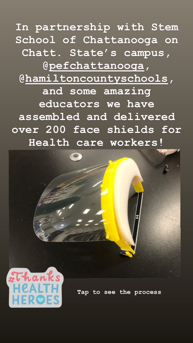 CaraStiles's tweet photo. I’m going to post a series of videos walking you through the steps of creating these PPE face shields :) @STEMcha https://t.co/1UuaLzKhVT