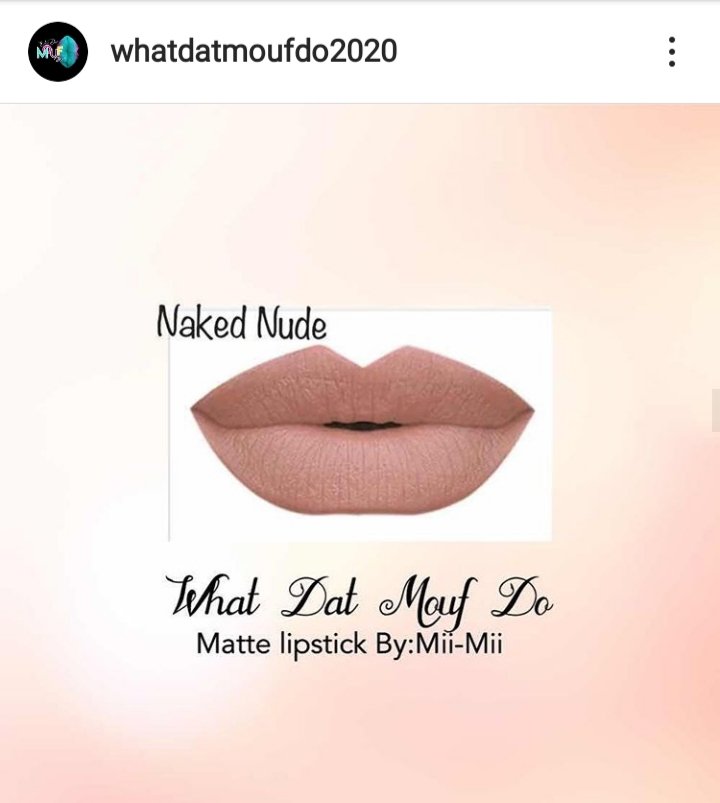 Michell16648965's tweet photo. Ladies, Tap in with Mii and get my new "Naked Nude Matte " . #showdaworldwhatdatmoufdo #WhatDatMoufDo2020 #whatdatmoufdo2020 #realmattelipstick #COSMETICS #StayAtHome #QuarantineMoneyMakingIdeas #SupportSmallBusinesses https://t.co/2x8QSeqo1i
