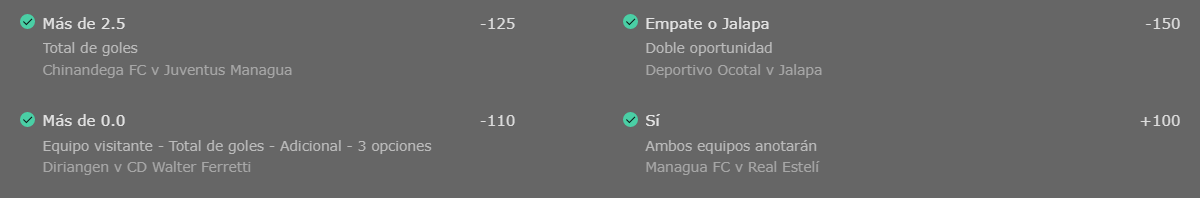 MasterKingPicks's tweet photo. 🔥 En el Premium también nos ha ido chingón y la Liga Nicaragüense nos ha tratado bien 💥😎

#MasterKing https://t.co/jtkXLyUvJV