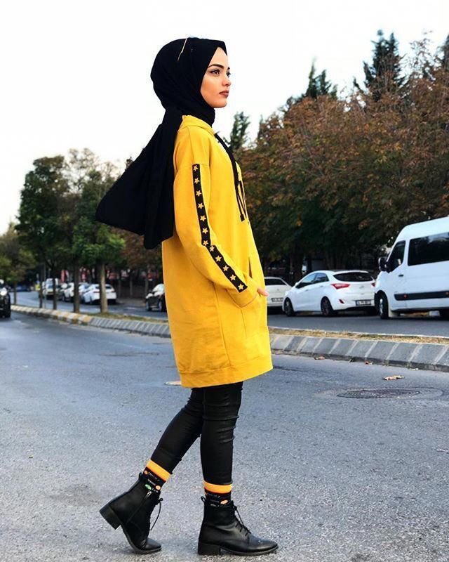 Bold hoodies with boots!This is also my favourite! Create your own style