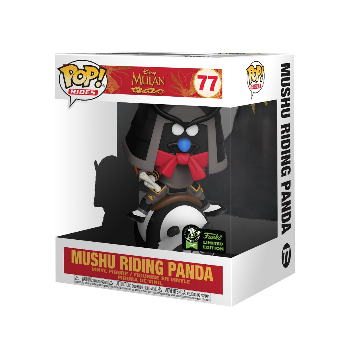 OriginalFunko's tweet photo. RT &amp; follow @OriginalFunko for a chance to WIN a 2020 #ECCC exclusive Mushu Riding Panda Pop! Rides!   
#Funko #FunkoPop #Giveaway #Exclusive #ECCC #2020ECCC #FunkoECCC #Disney #Mulan https://t.co/wxPv00ALJy