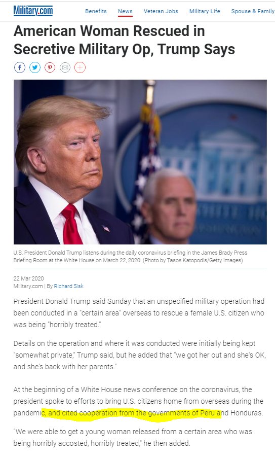 If the lighbulb went on and you knew where I was going here, let me know. I know you remember this from the other day https://www.military.com/daily-news/2020/03/22/american-woman-rescued-secretive-military-op-trump-says.html