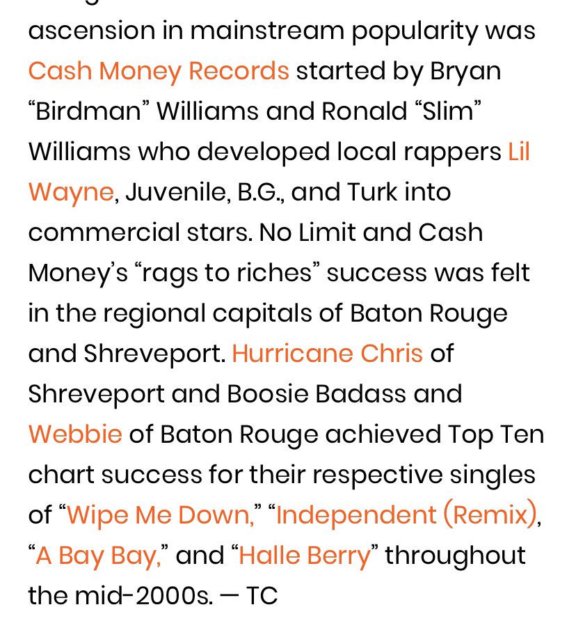 for those unfamiliar with mannie fresh louisiana rap and southern rap. what cash money did in the ‘90s laid the foundation for acts such as lil wayne to achieve national success and for contemporary rappers like drake and g-eazy to steal the region’s sound to chart on billboard.