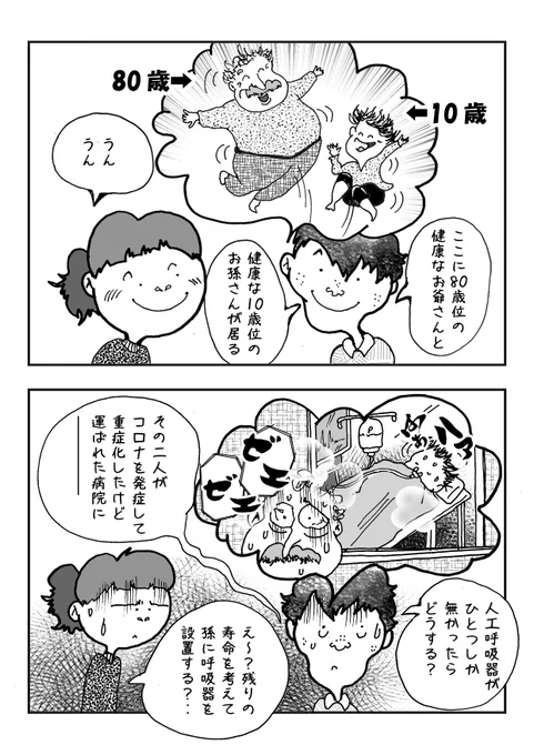 この6年間、少なくとも月に一回は通院する身体なので、お医者さんや看護士さんに「死ぬ以上のお世話」になってマス。ドラマの様な悪行医師は、ごく一部で(全くいないとは言わない)皆さん本当に大変だと思います。

娘と真摯にした会話のです。
娘の顔の引きつり方が、とても素直でした。 