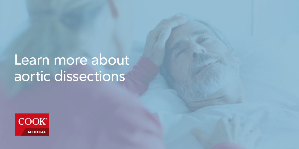 Cook Medical is committed to helping patients suffering from aortic dissections. This site explains the causes and symptoms of an aortic dissection and the medical therapies that help patients get back to living. Read more. bit.ly/2wP8swo #aorta #aorticdissection