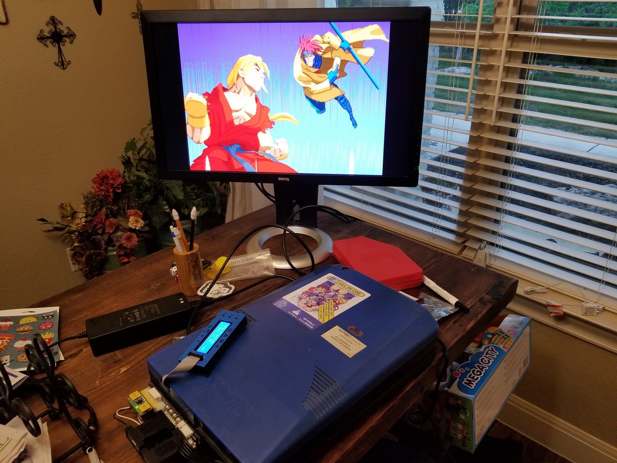Steam313's tweet photo. Well this CPS2 kit is done....
HAS cps2ioi
Darksoft multi kit
CPS2 Digi Av
Buttercade LCD case
Assembled, wired, built, by me... holy fuck I never expected to get it done!!!
#CPS2Multi #Retrogames #RASC https://t.co/5V7M6El7QF