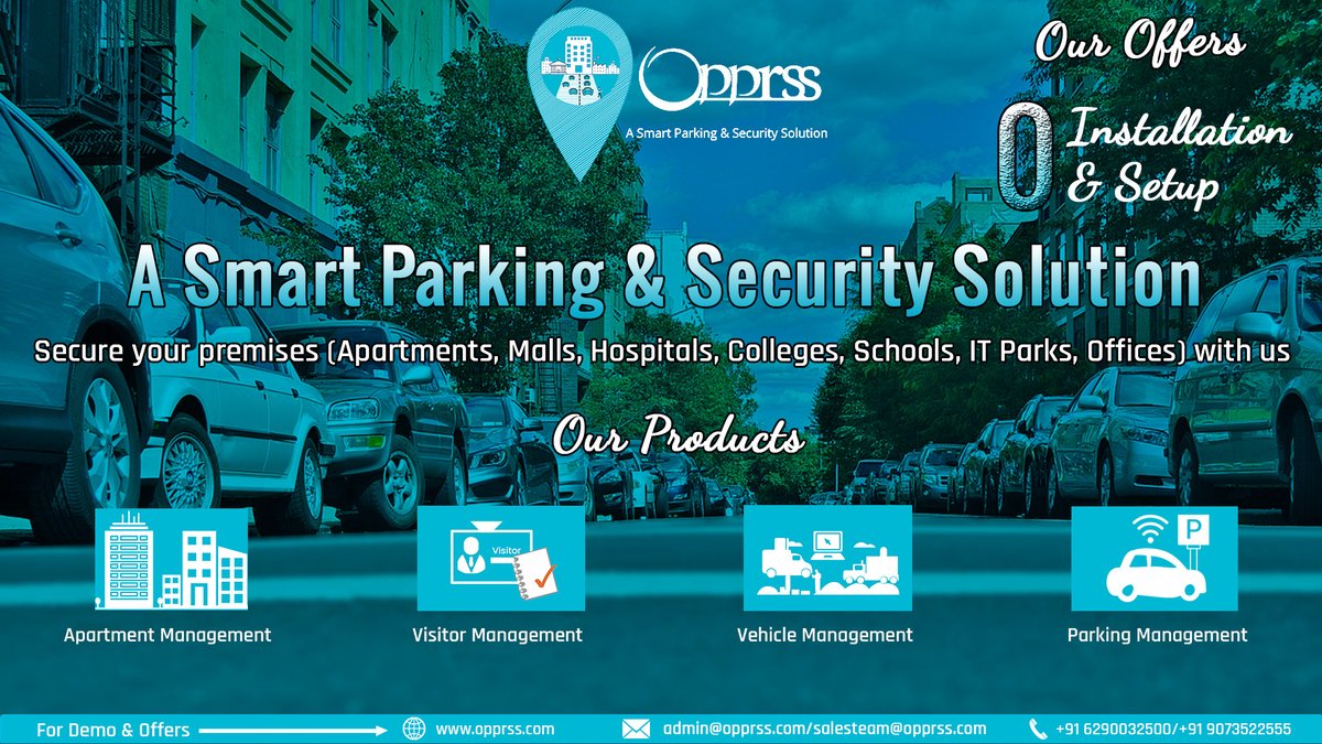 New Era of Parking
#ASmartParking &amp; #SecuritySolution
Ask for #demo today.
For more details please visit opprss.com