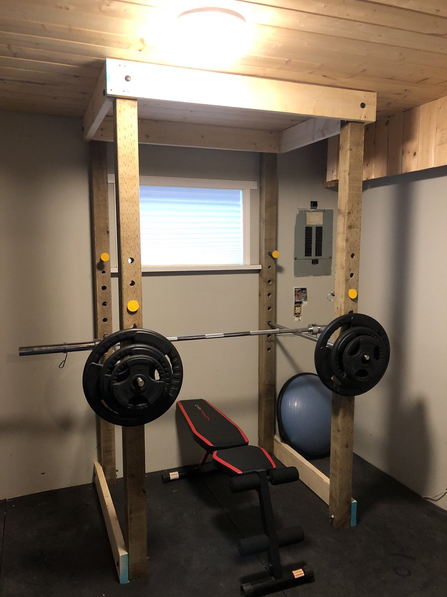 tygramps's tweet photo. When the boy needs the gym you build it #StayHomeStaySafe https://t.co/7gtHujiWAV