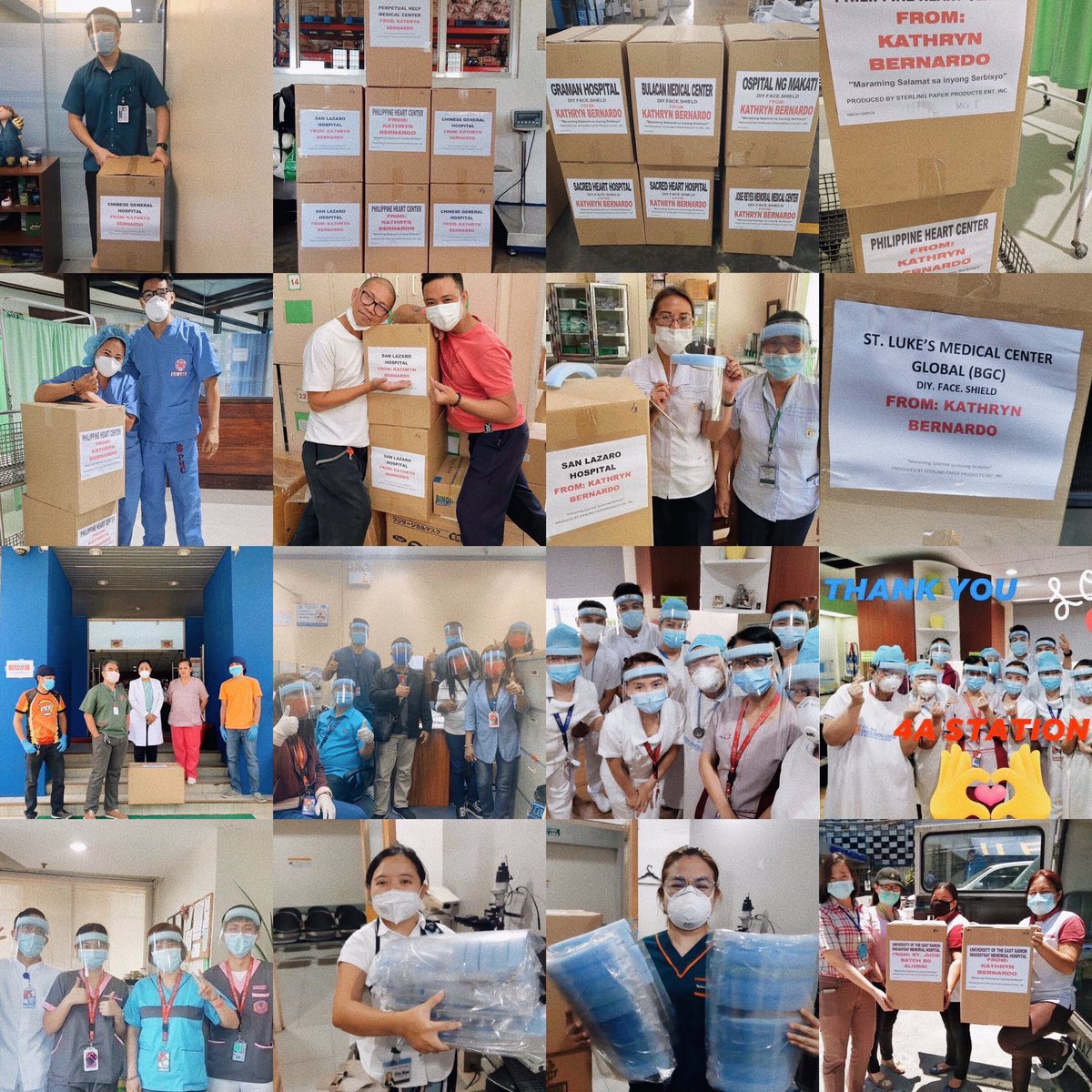 KDKNUpdatesPH's tweet photo. STOP BASHING KATHNIEL FOR NOT SPEAKING UP ON WHAT'S HAPPENING RIGHT NOW.

Bernardos and Fords are busy and silently helping our frontliners, medical staff and our indigent Filipinos. https://t.co/lWezVJqDdq
