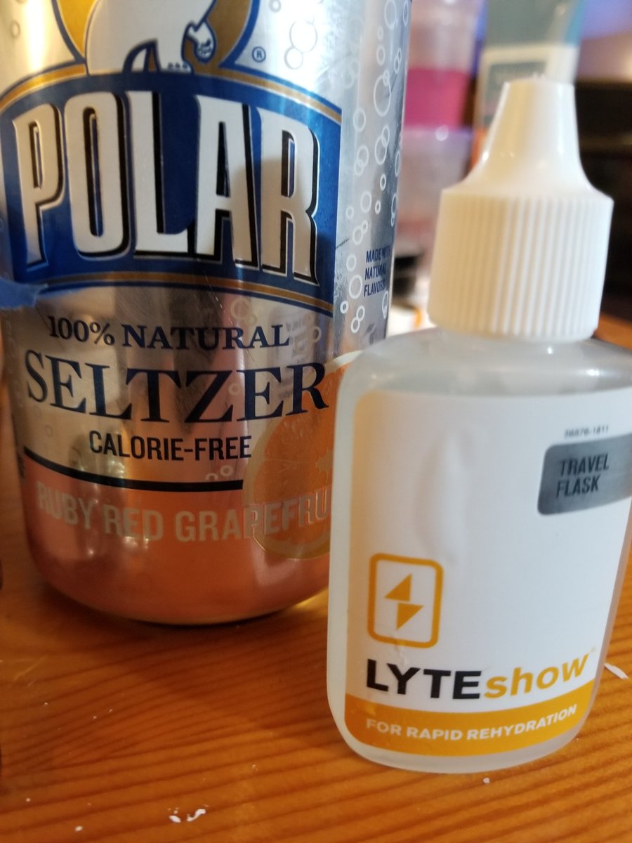 SmartPanda2150's tweet photo. Why I will always keep @LyteLine's #LyteShow handy even though it is too low in #sodium for me typical. I can add it to regular drinks. (Half capish for this one, given my minimal needs. ) https://t.co/h4Fulijy24