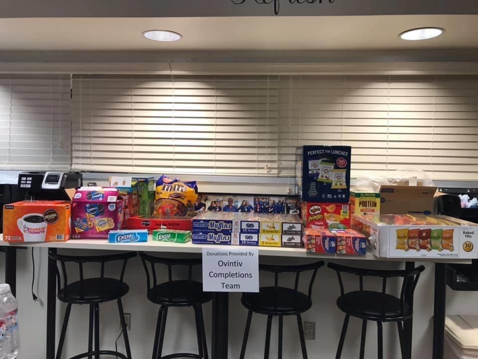 Hboline_'s tweet photo. It’s like freshman-15 except now it’s COVID-19 because all of us nurses/doctors/techs are going to put on 19 pounds from the amount of food people bring us. #COVID19 https://t.co/Dfm75ylao0