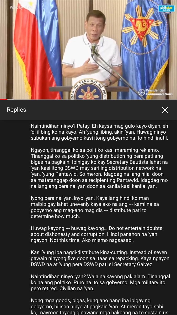 happyandjay's tweet photo. @itskcconcepcion Hello po Miss KC. If you got to watch, listen, &amp; comprehend his speech last night, for sure mae’enlighten ka 😊 Heto po yung transcription ng speech niya para mas klaro. https://t.co/gi3q3PzBz7