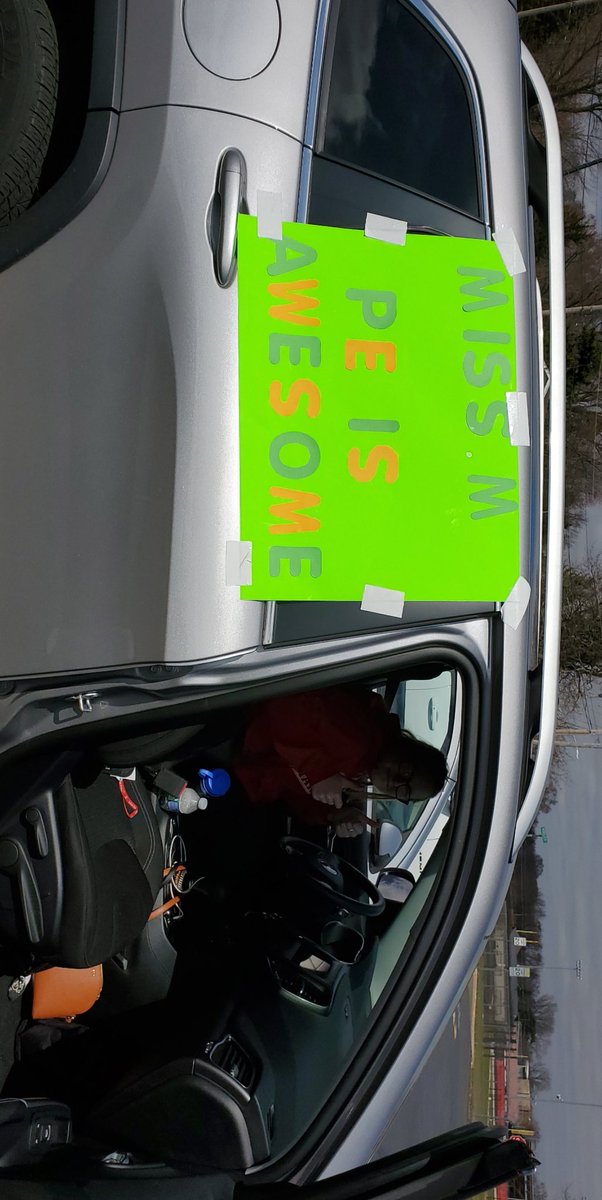 Had a parade for my students today!! It was so nice seeing them even if it wasn't in the gym! #D114proud #proudpeteacher