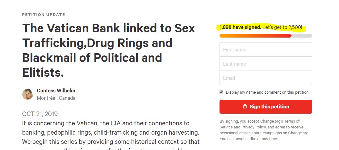 Can we get this guys petition on  http://Change.org  over the 2,500 hump?Interesting explanation as well, might want to read it. https://www.change.org/p/help-disclose-humanity-s-strawman-secret-accounts-with-a-lawsuit/u/25225459