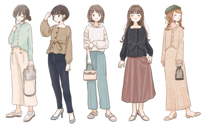 michill様コーデイラストまとめ
(instaにて随時更新) 