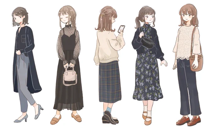 michill様コーデイラストまとめ
(instaにて随時更新) 