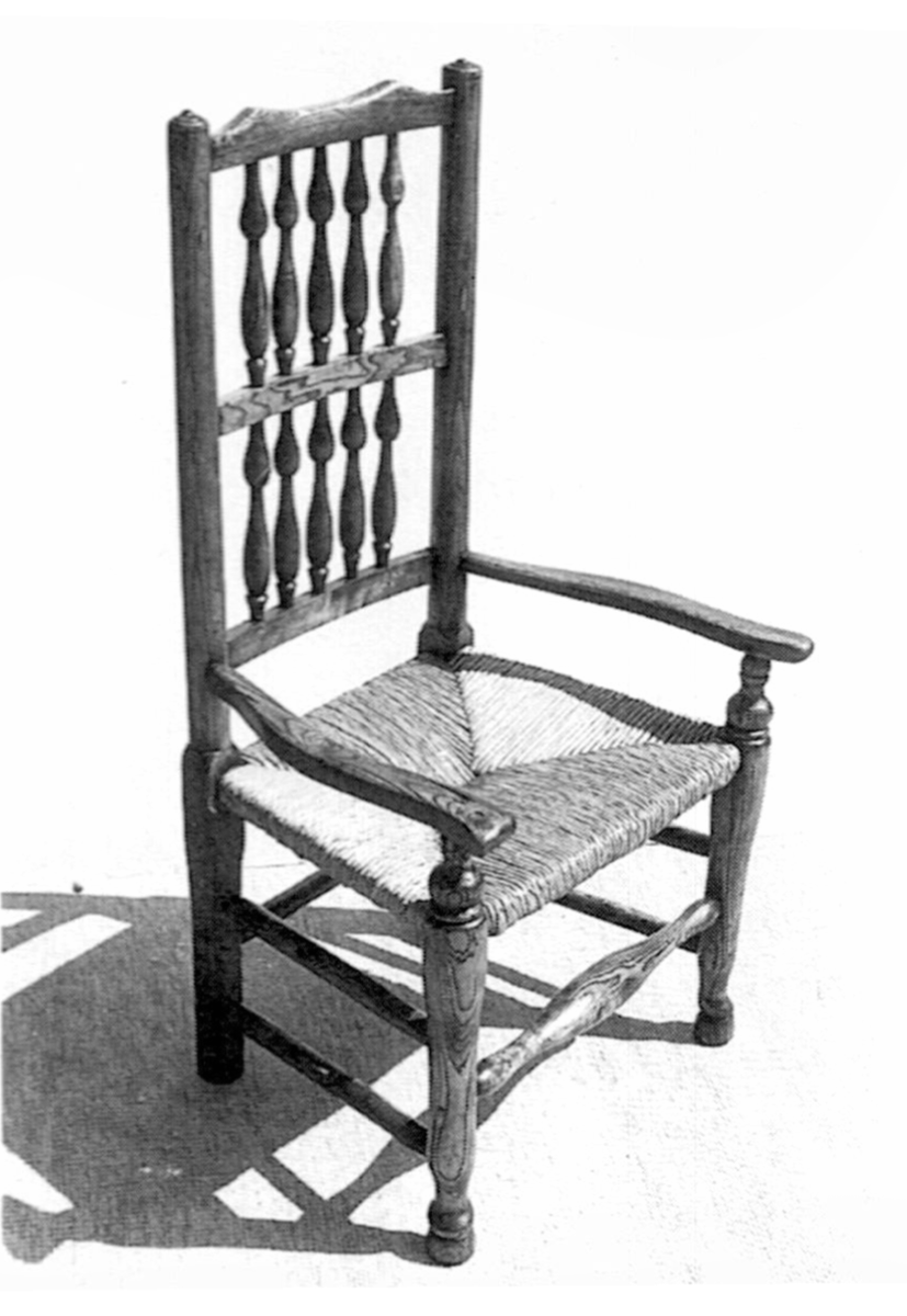 RegFurnSoc's tweet photo. A two-row #spindleback #armchair with a typical #Lancashire front-stretcher 1800-60 #regionalfurniture #regionalfurnituresociety #vernacular #antiques #recycle #craft #history #rushseated More at https://t.co/NCqvViFH6X https://t.co/UcOy4AfoGE