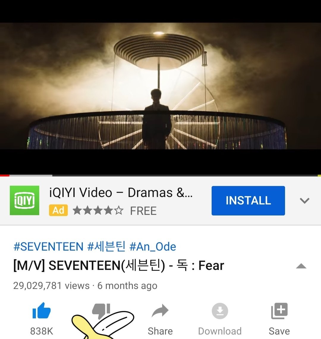 SEVENTEEN MVs View Count(as of 04022020)Fear - 29,029,781  @pledis_17  #SEVENTEEN