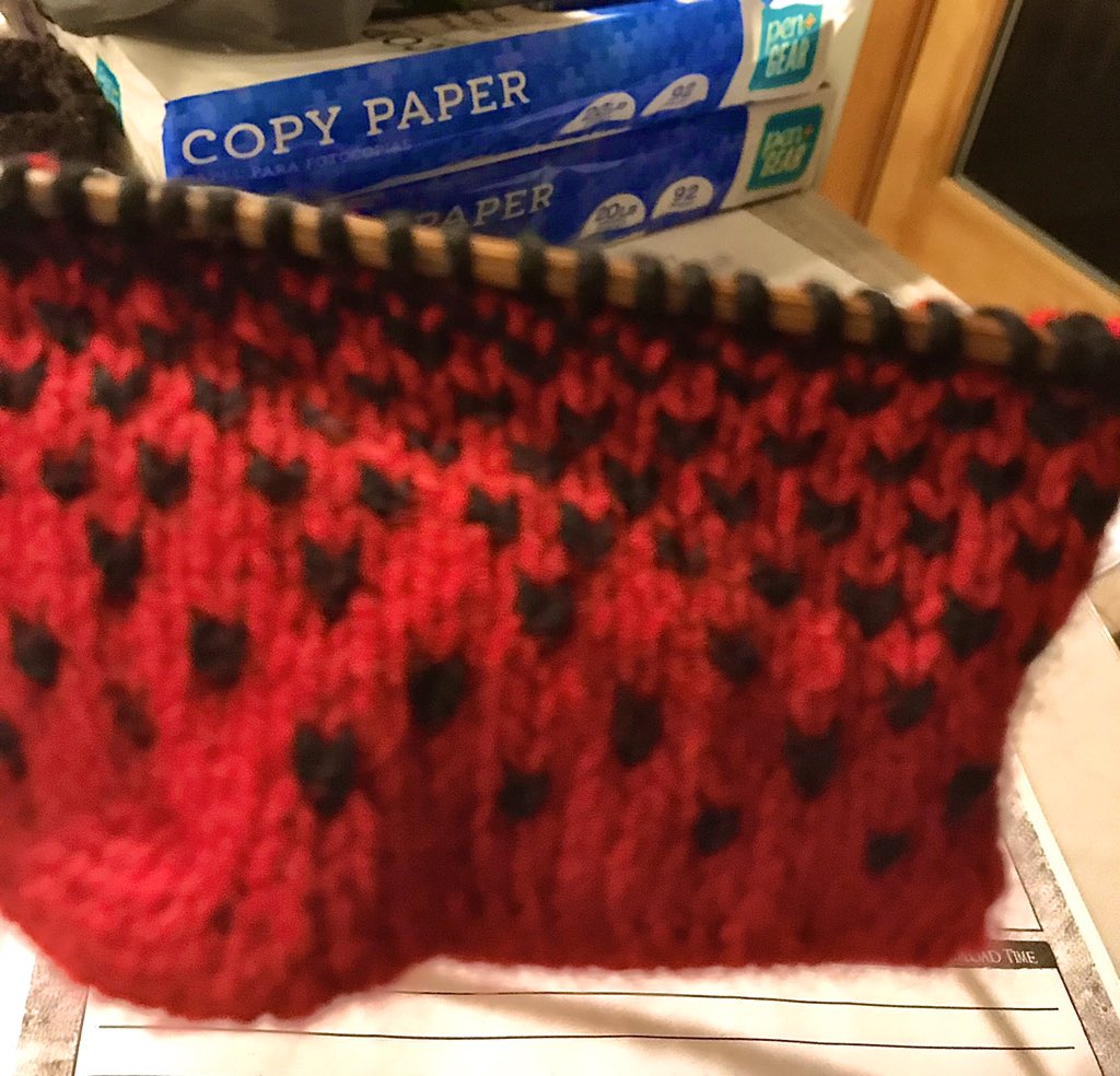 stitch_witches's tweet photo. Next great thing! Discovered this #knitting #pattern in a vintage book and wanted to try it out. Of course the color choices are not very vintage, but it’s a great little #bag! https://t.co/vbJrW6pwkh