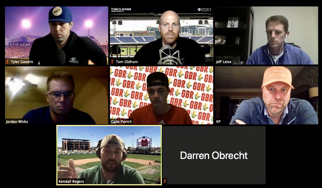 Big thanks to <a href="/KP_Omaha/">Kyle Peterson</a>, <a href="/KendallRogers/">Kendall Rogers</a>, <a href="/Cpo22/">cunpao</a> <a href="/wicks_jordan/">Jordan Wicks</a> and <a href="/Ryan_Obrecht4/">Ryan Obrecht</a> for talking about the state of college baseball with my co-hosts <a href="/jleisebaseball/">Jeff Leise</a> and <a href="/goodrocatching/">Tyler Goodro</a> - episode link available soon! #baseballbunch