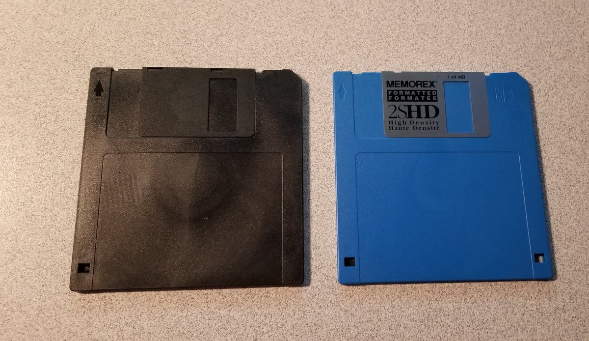 good news: I found a 720k disk.Now I just gotta set up a computer that'll format this properly.
