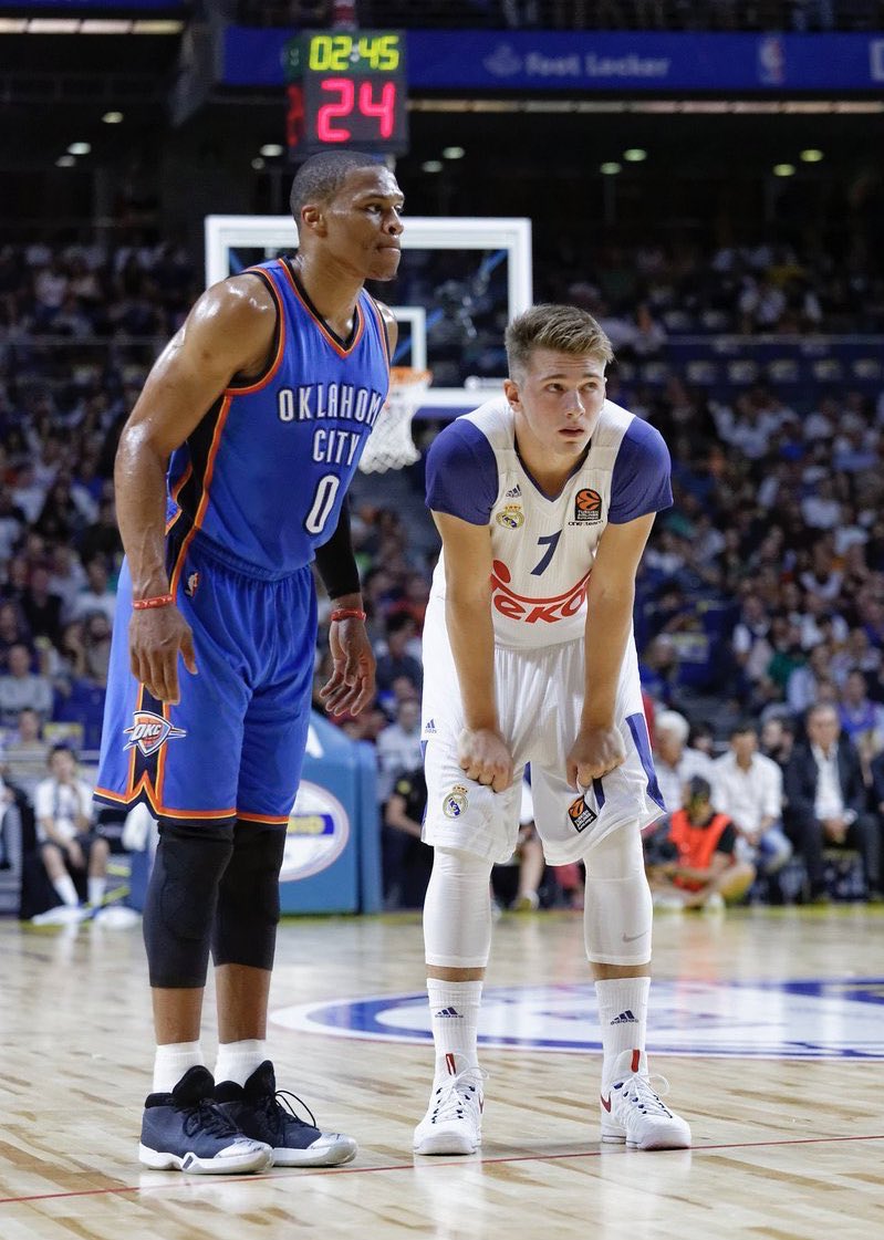 TheHoopCentral's tweet photo. Russell Westbrook vs. Luka Doncic back in the day https://t.co/rBE8R2OkzP