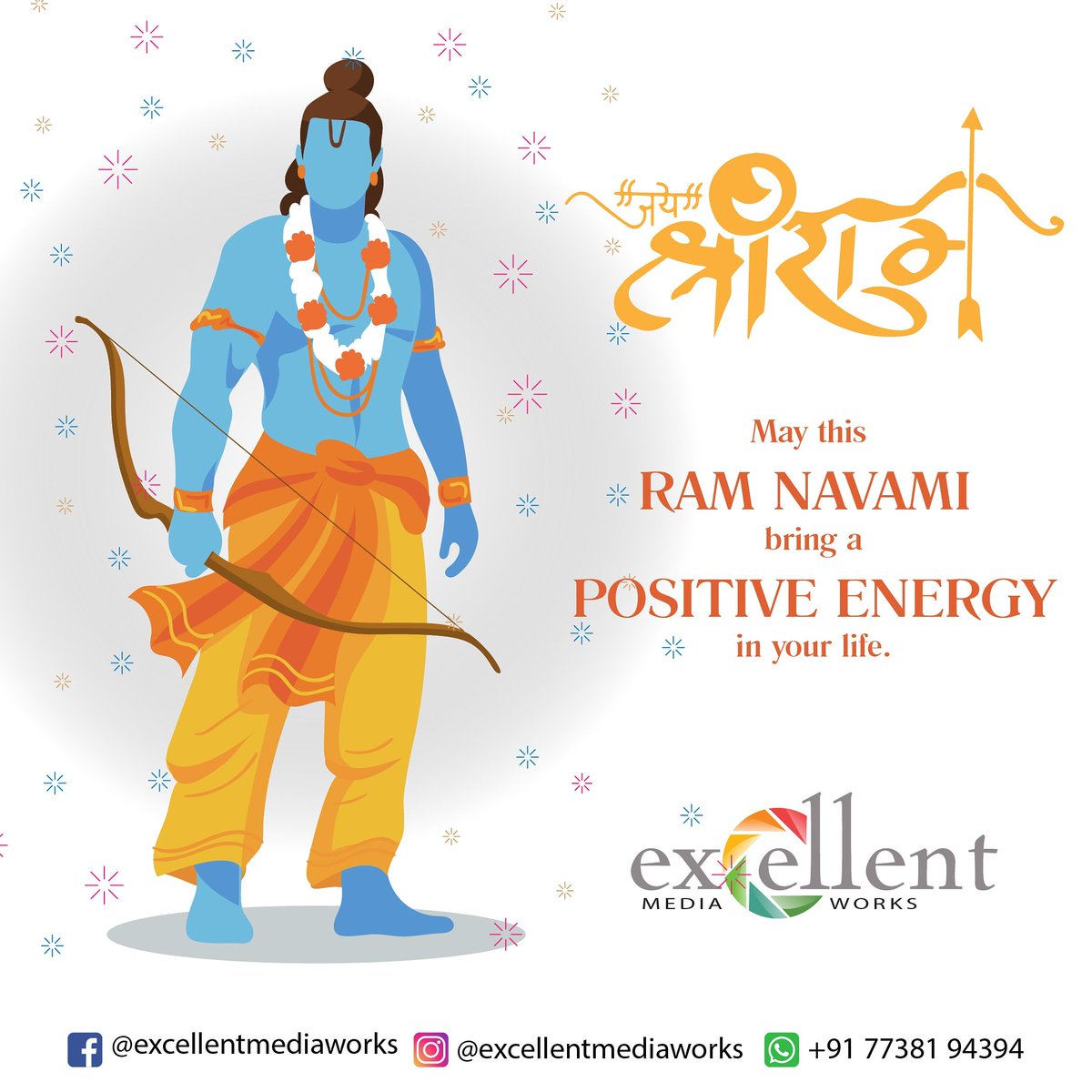 excellent_media's tweet photo. May this Ram Navami bring a Positive Energy in your life. 

#Ramnavmi #RamNavami #jayshreeram #festive #Hinduism https://t.co/898IauQcNH