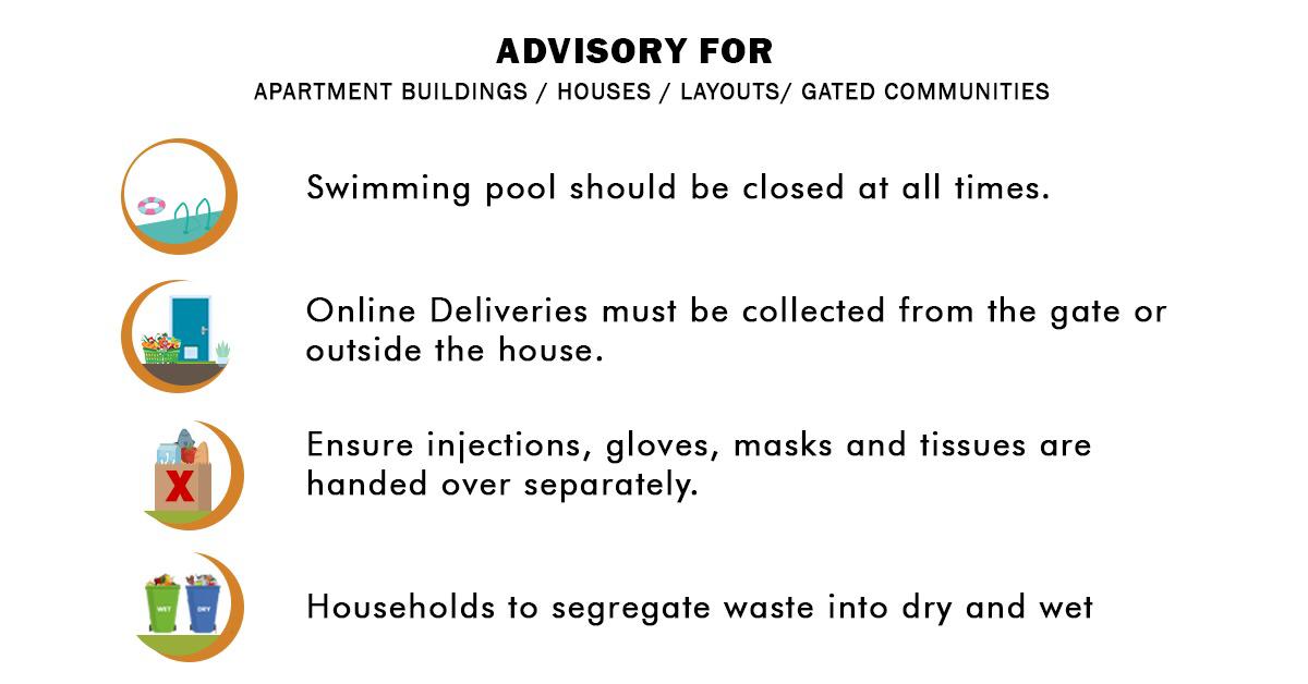 BBMPSWMSplComm's tweet photo. To all Apartment association, RWA’s, Community Layouts in Bengaluru, please make sure the open spaces of your building and houses are disinfected regularly. IMP and Pls RT 👇

#Staysafe #BBMP #Bengaluru #BreakTheChain #COIVD_19India #Coronavirusindia https://t.co/4mhK5ftVnl