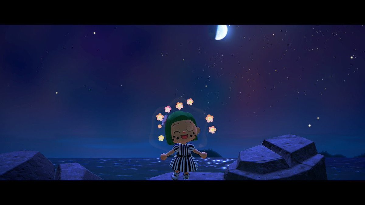 Cannaispa's tweet photo. Okaii but are these northern lights on 
#acnh 🥰✨😍😭  #AnimalCrossingNewHorizons #animalcrossing https://t.co/qtRB53h4Uj