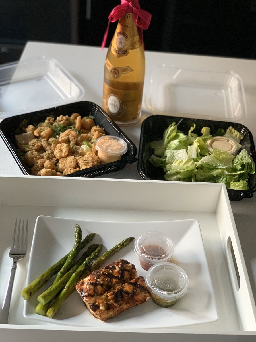 Delivery ain’t what it used to be! <a href="/BonefishGrill/">Bonefish Grill</a> ❤️ #bangbangshrimp #HBD  No #AprilFools #birthday