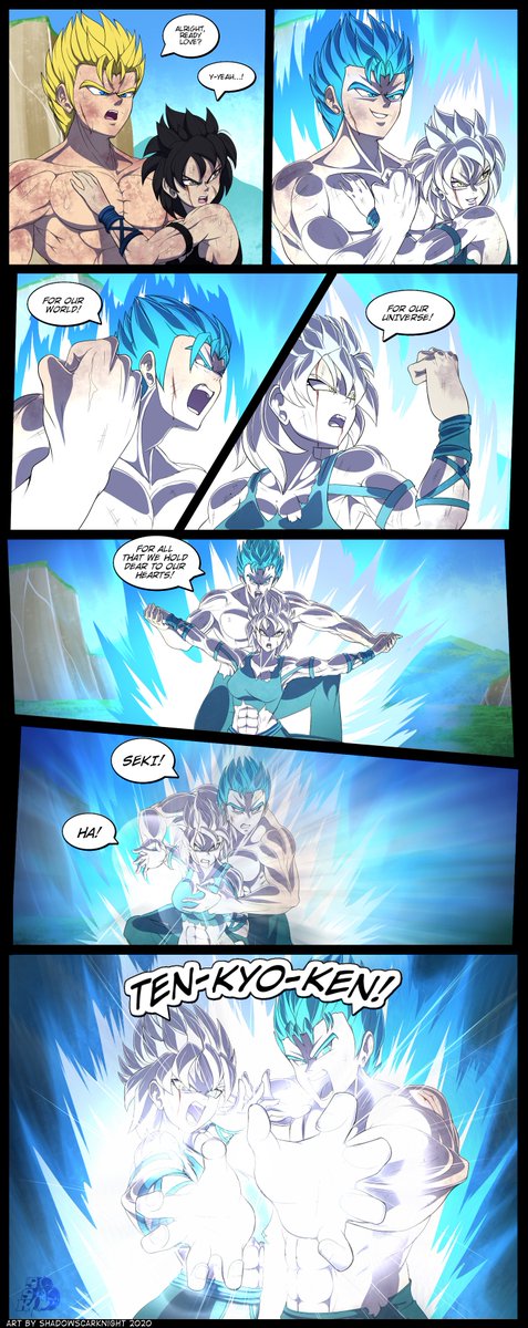 Comic commission for @Rinu_Chan115 featuring her OC Rinu and @steedoj's OC Elpis pulling off a special combined special attack as one!
T'was fun working on the effects here! Hope you like!