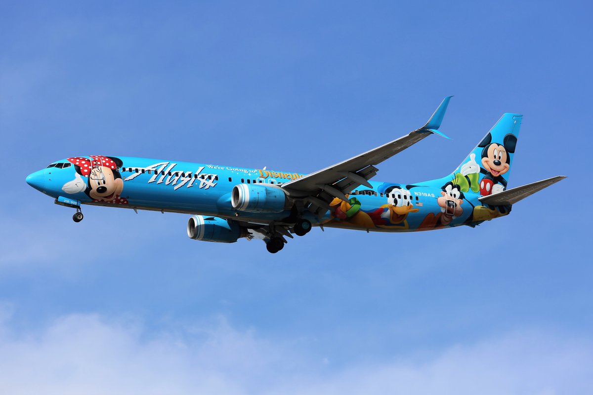AAAvPhotography's tweet photo. #N318AS @AlaskaAir #Boeing #B737-990(WL) landing at @SanDiegoAirport #iFlyAlaska #alaskaair #alaskaairlines #B739 #Disneyland #MakeAWish #MickeyMouse #MinnieMouse #SpiritOfDisneylandII #Disney #Disneyland
#avgeek #canonphotography #aaavph https://t.co/gE9sJvp635