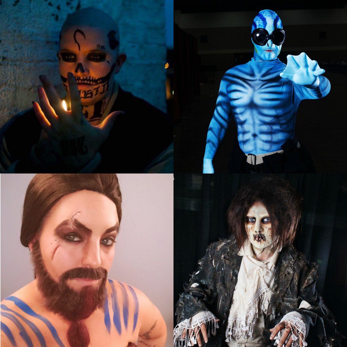 BaronessVonT's tweet photo. Cosplay Range 3 (this my fave 😂)
Badass Boy
Fish Boy
Mad Boy
Dead Boy
#cosplayrange @actordougjones guess I enjoy your characters? 😂 https://t.co/oza45iJd6H