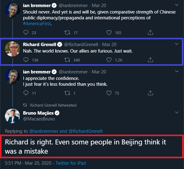 TIP  @ezy06001 Can't tell you how amazed I am at the chain of events that have unfolded . . . Thank you . @RichardGrenell for being among America's best.