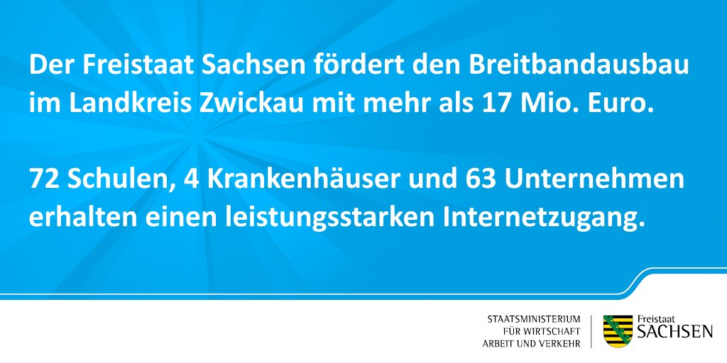 SMWA_SN's tweet photo. Staatssekretärin Ines Fröhlich: "Ein leistungsfähiges Breitbandnetz ist für jede Kommune ein Muss. Das zeigt sich gerade jetzt in der #CoronaSN-Krise, welche die #Digitalisierung weiter vorantreiben wird." #Sachsen #Zwickau #SachsenDigital @MartinDulig https://t.co/4wtclHnVUV https://t.co/SeBuOA4o74