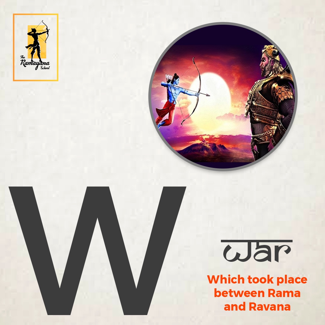 Teach kids ABCD, the Ramayana Way !Now W is not only for Watch, W is also for WarSource: @RamayanaSchool  #Ramnavmi  #राम_नवमी  #HappyRamNavami