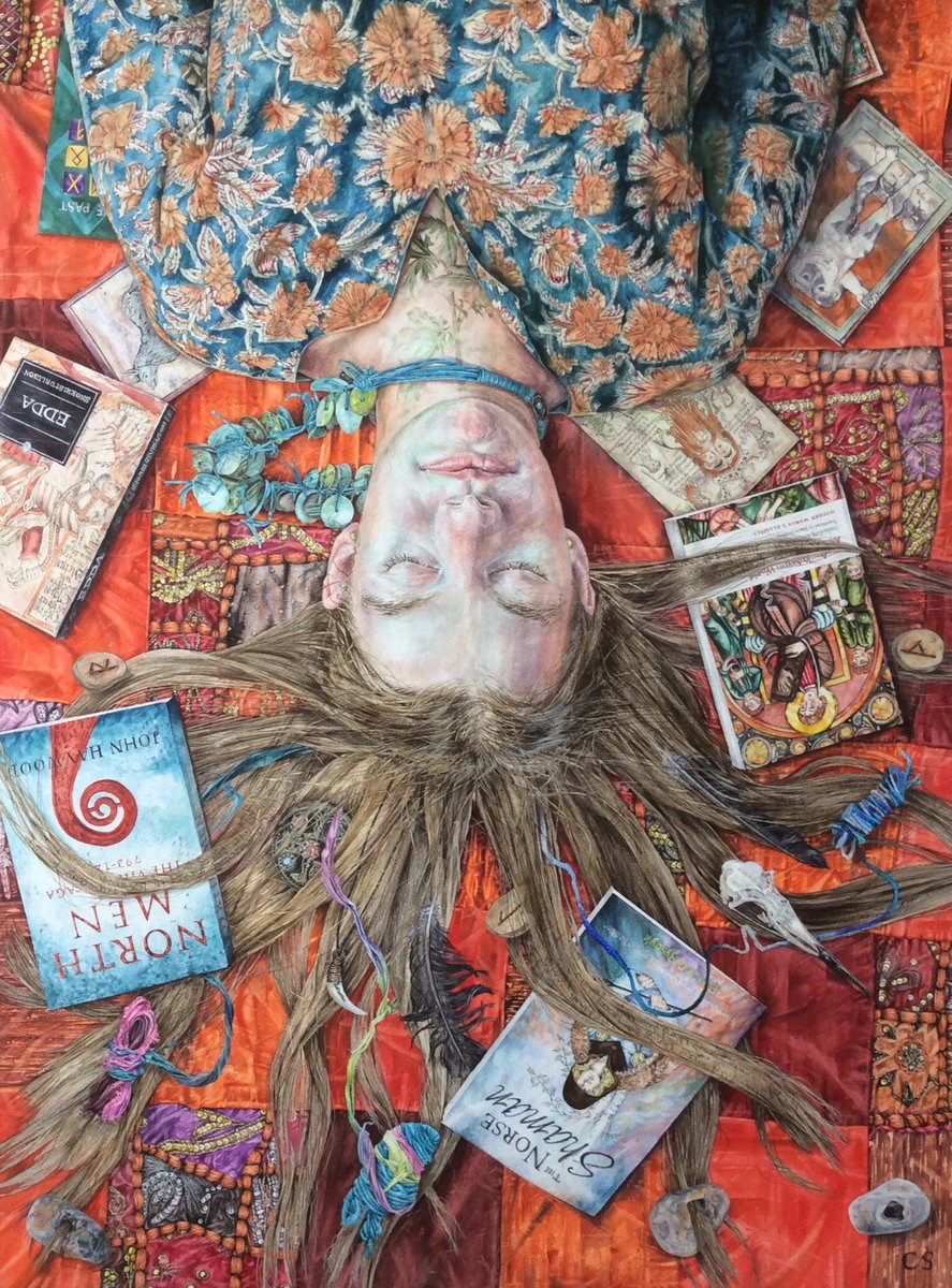 Absolutely thrilled &amp; honoured that my painting ‘The Seed That Loki Planted’ has received the Anthony J Lester Art Critic Award.  All work in the <a href="/RIwatercolours/">RI Watercolours</a> 208th Annual Exhibition is available to view &amp; buy online <a href="/mallgalleries/">mallgalleries</a> website.
#prizewinner #watercolourpainting