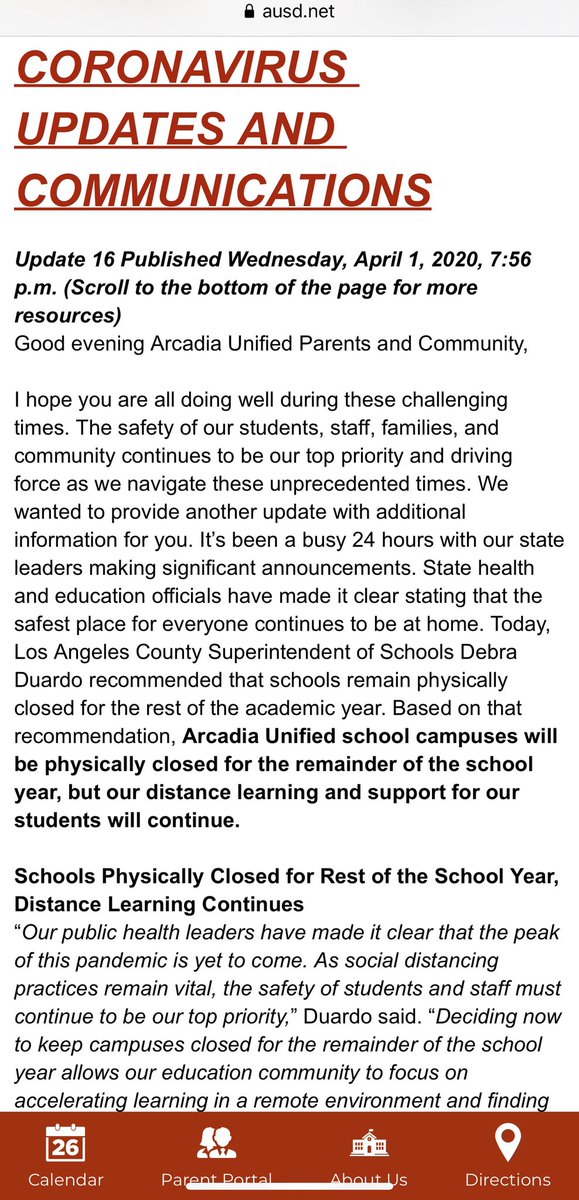 Arcadia Unified tweet media