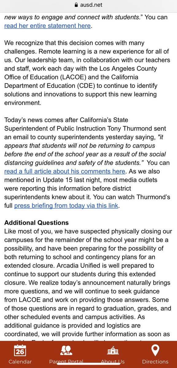 Arcadia Unified tweet media